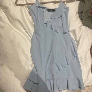 Blue mini dress